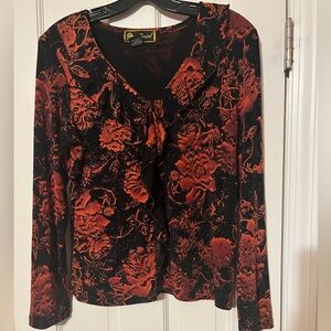Mirasol front ruffle top size medium